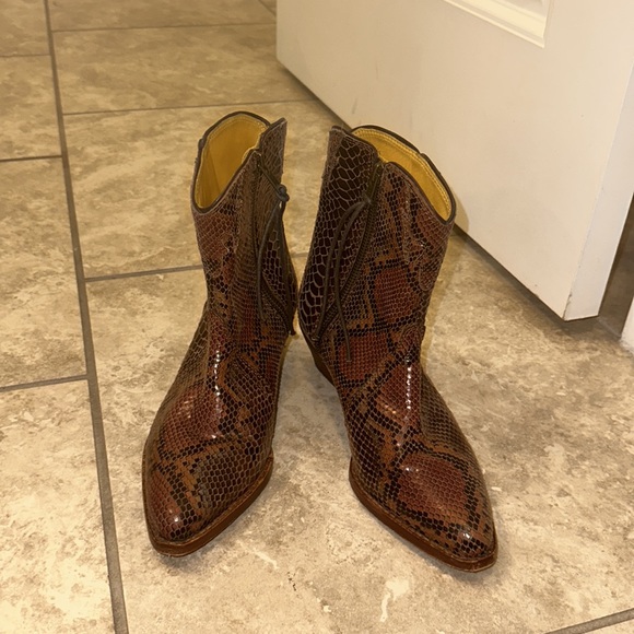 Free People snake cowboy booties - Picture 6 of 7